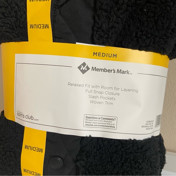 Member’s Mark | Cozy Sherpa Jacket Coat Pullover Fall Winter Comfy Sweater - Picture 3 of 4